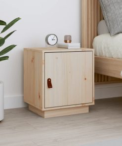 Comodino 40x34x45 Cm In Legno Massello Di Pino
