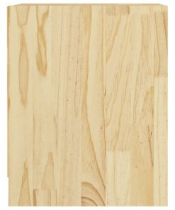 Comodino 35,5x33,5x41,5 Cm In Legno Massello Di Pino