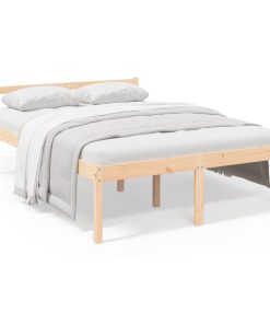 Letto Per Anziani 140x200 Cm In Legno Massello Di Pino