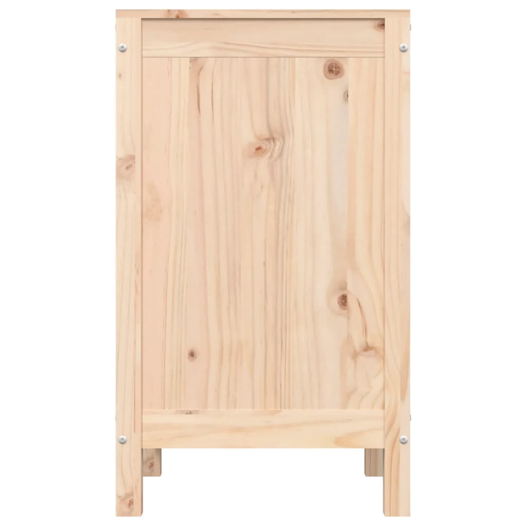 Contenitore Per Bucato 44x44x76 Cm Legno Massello Pino - Image 6