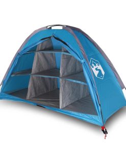 Tenda Portaoggetti Con 9 Scomparti Blu Impermeabile