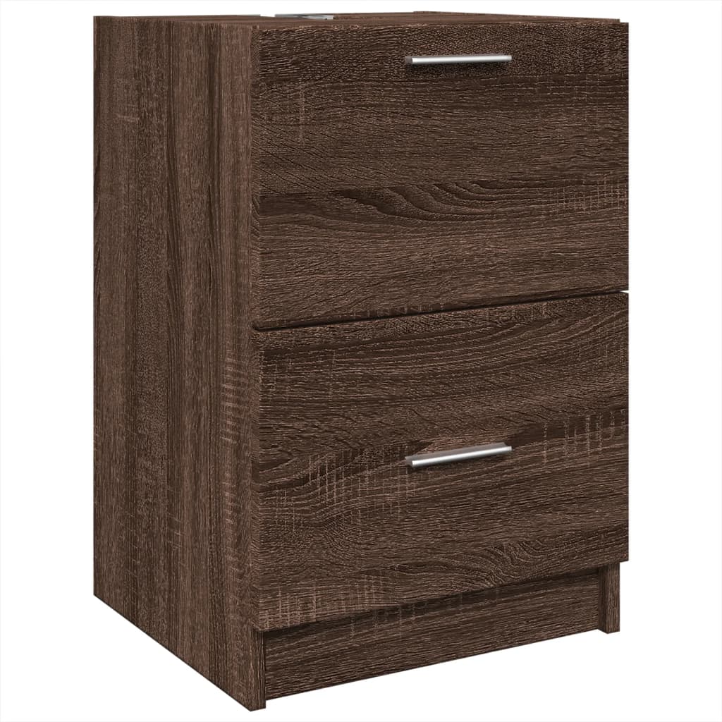 Mobile Lavabo Rovere Marrone 40x37x59 Cm In Truciolare - Image 5