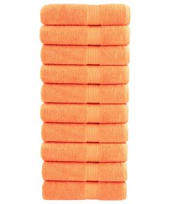 Asciugamani Da Bagno Solund 10 Pz Verdi 100x150cm 600 G/m²