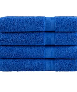 Asciugamani Premium Solund 4 Pz Blu 100x200 Cm 600gsm