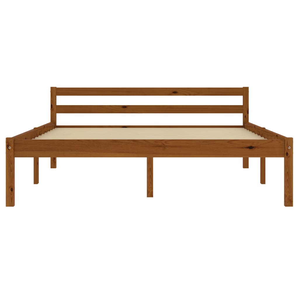 Giroletto Senza Materaso Ambrato In Legno Di Pino 120x200 cm