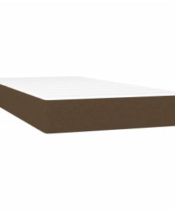 Materasso Molle Insacchettate Marrone Scuro 120x190x20 Tessuto