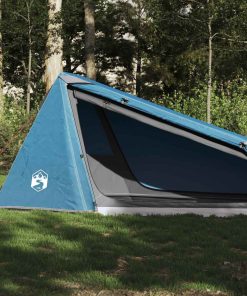 Tenda Da Campeggio A Tunnel Per 1 Persona Blu Impermeabile