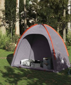 Tenda Portaoggetti Grigio E Arancione Impermeabile