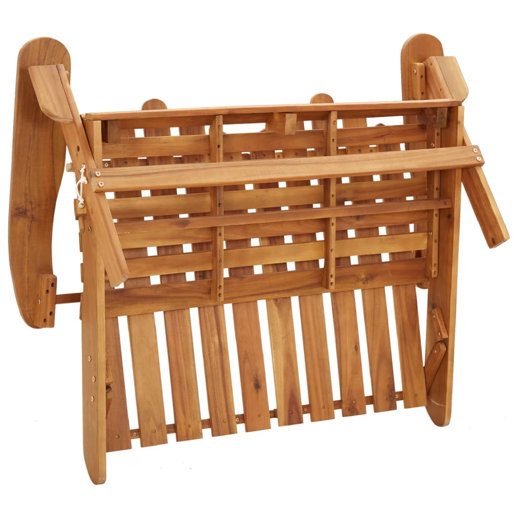 Set Salotto Da Giardino Adirondack 4pz Legno Massello Di Acacia - Image 4