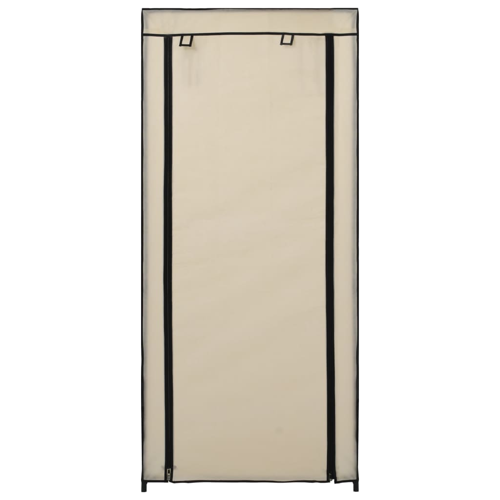 Scarpiera Coperta Crema 58x28x106 Cm In Tessuto
