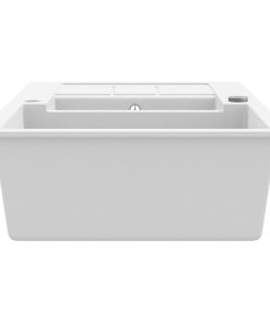 Lavello Da Cucina In Granito Vasca Doppia Bianco