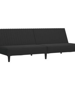 Set Di Divani 2 Pz Nero In Velluto