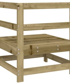 Divano Angolare Da Giardino In Legno Di Pino Impregnato