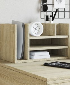 Organizer Scrivania Rovere Sonoma 44,5x24x25 Legno Multistrato