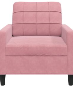 Poltrona Rosa 60 Cm Velluto