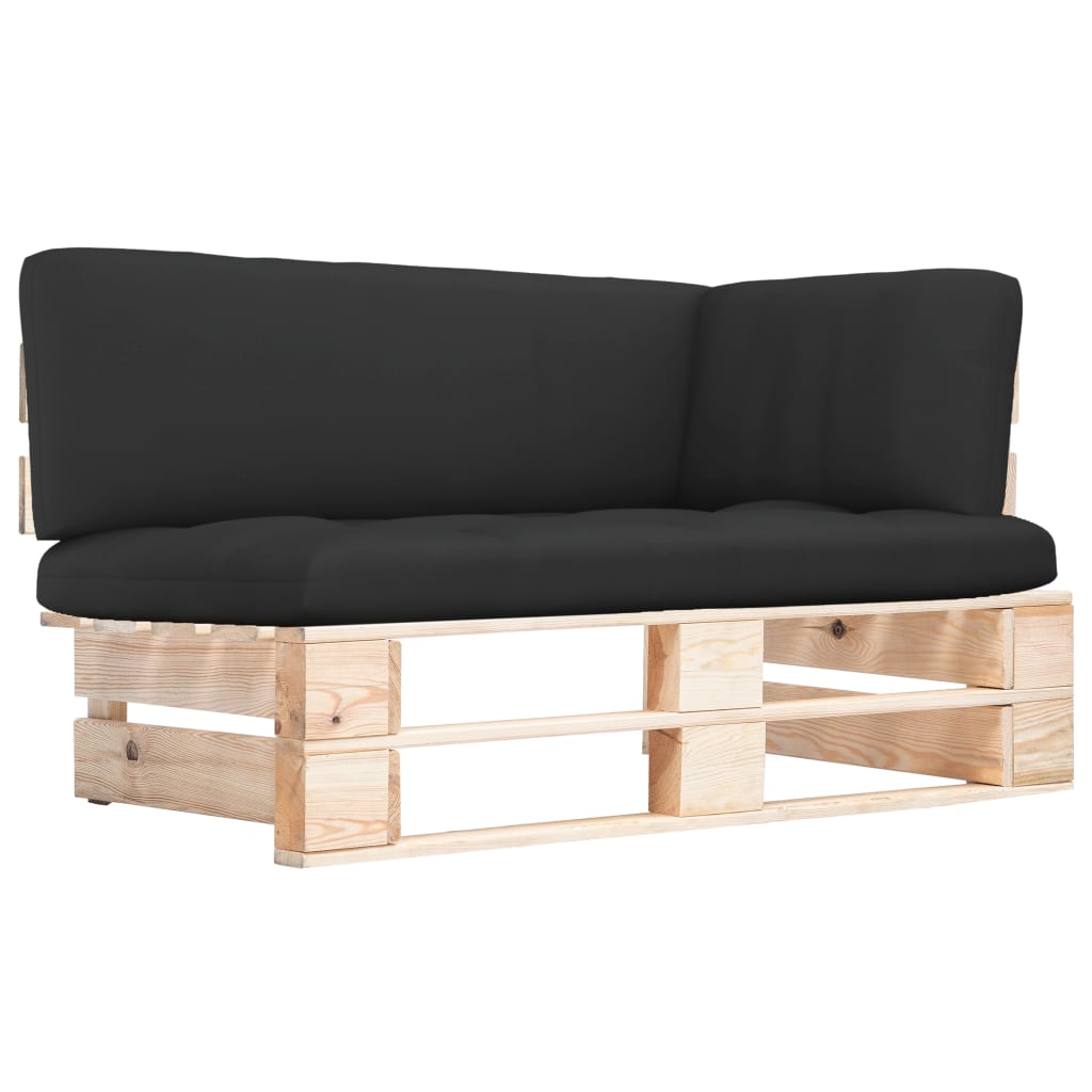 Divano Angolare Da Giardino Su Pallet Legno Di Pino Impregnato