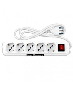 Vultech MU-01 - Multipresa Bipasso 5 Ingressi Con Tasto On/off