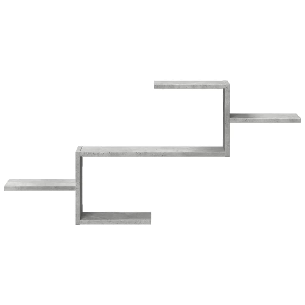 Scaffale A Muro Grigio Cemento 104x15x49 Cm In Truciolato - Image 2