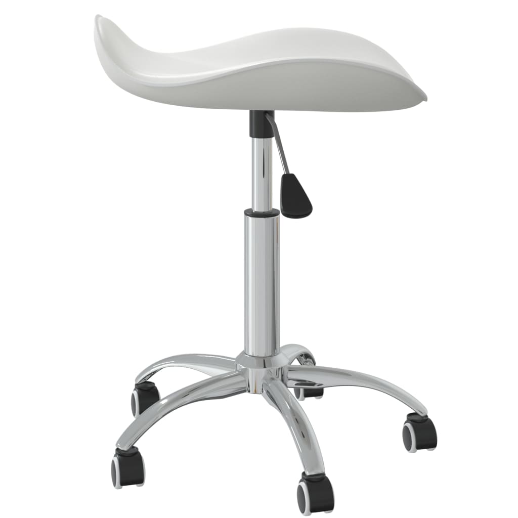 Sedia Da Ufficio Bianca In Similpelle - Image 4