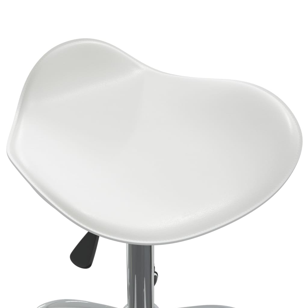 Sedia Da Ufficio Bianca In Similpelle - Image 6