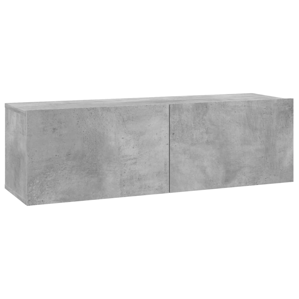 Mobile Porta Tv Grigio Cemento 100x30x30cm In Legno Multistrato