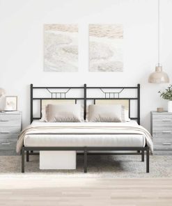 Comodini Grigio Sonoma 2 Pz 38x35x56 Cm In Legno Multistrato