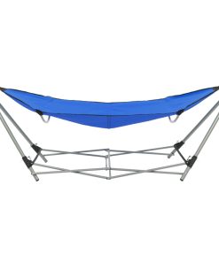 Amaca Con Supporto Pieghevole Blu