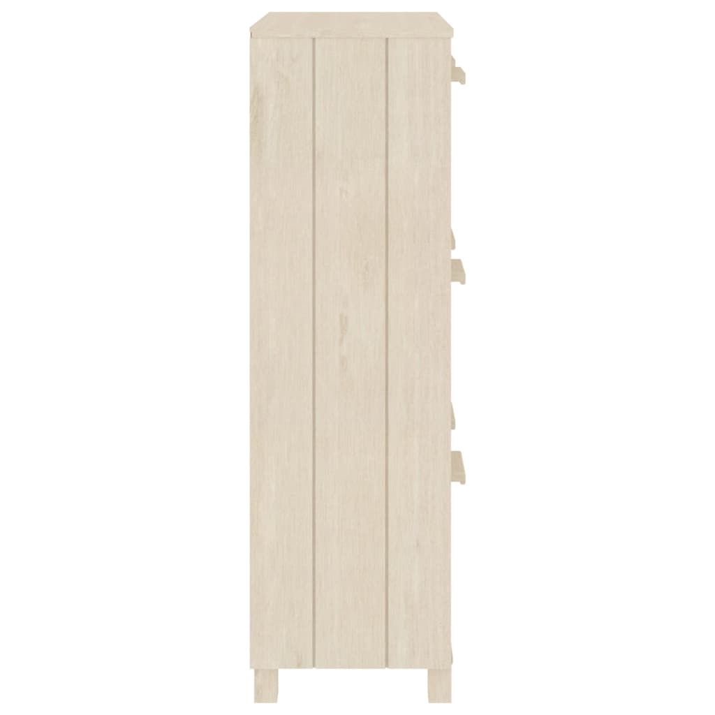 Scarpiera Hamar Ambra 59,5x35x117 Cm In Legno Massello Di Pino - Image 5
