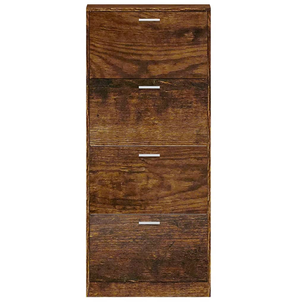 Scarpiera Rovere Fumo 59x17x150 Cm In Legno Multistrato - Image 3