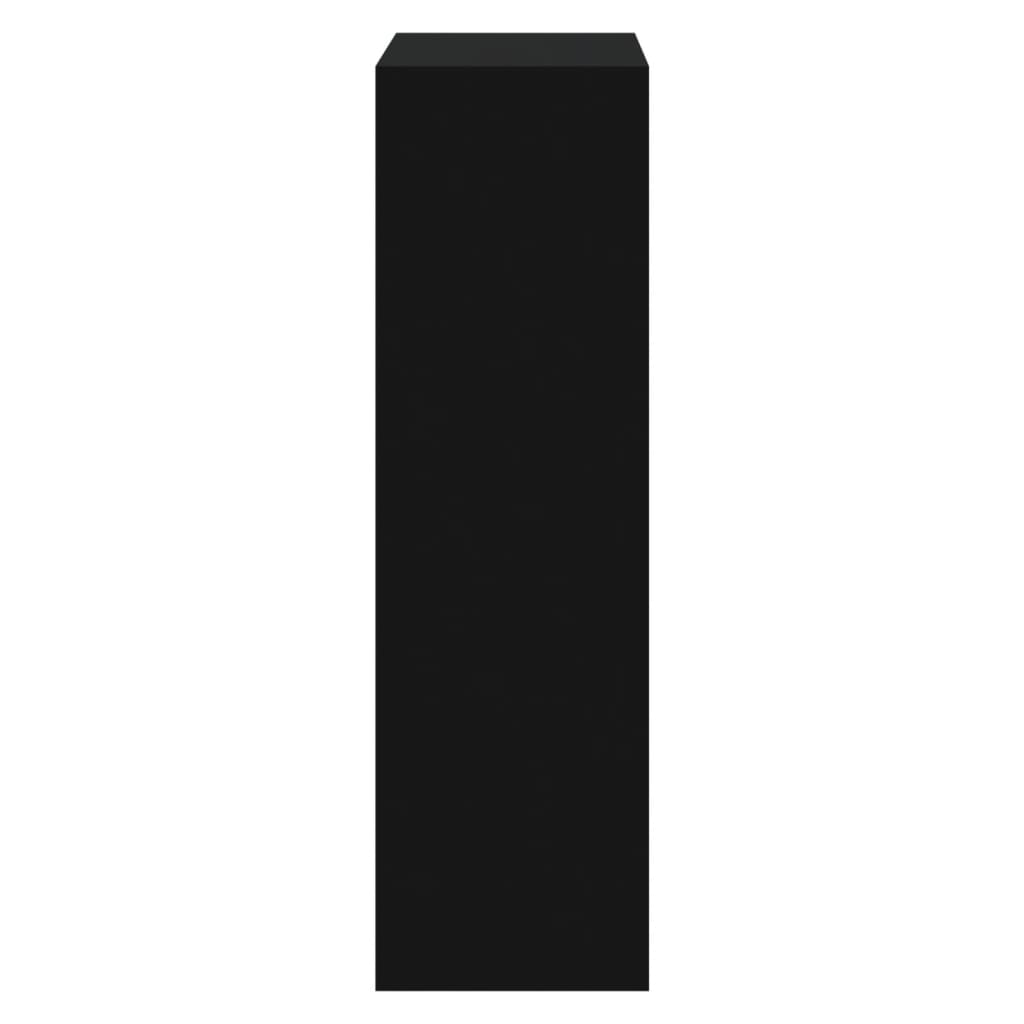 Scarpiera Nera 63x24x81 Cm In Legno Multistrato