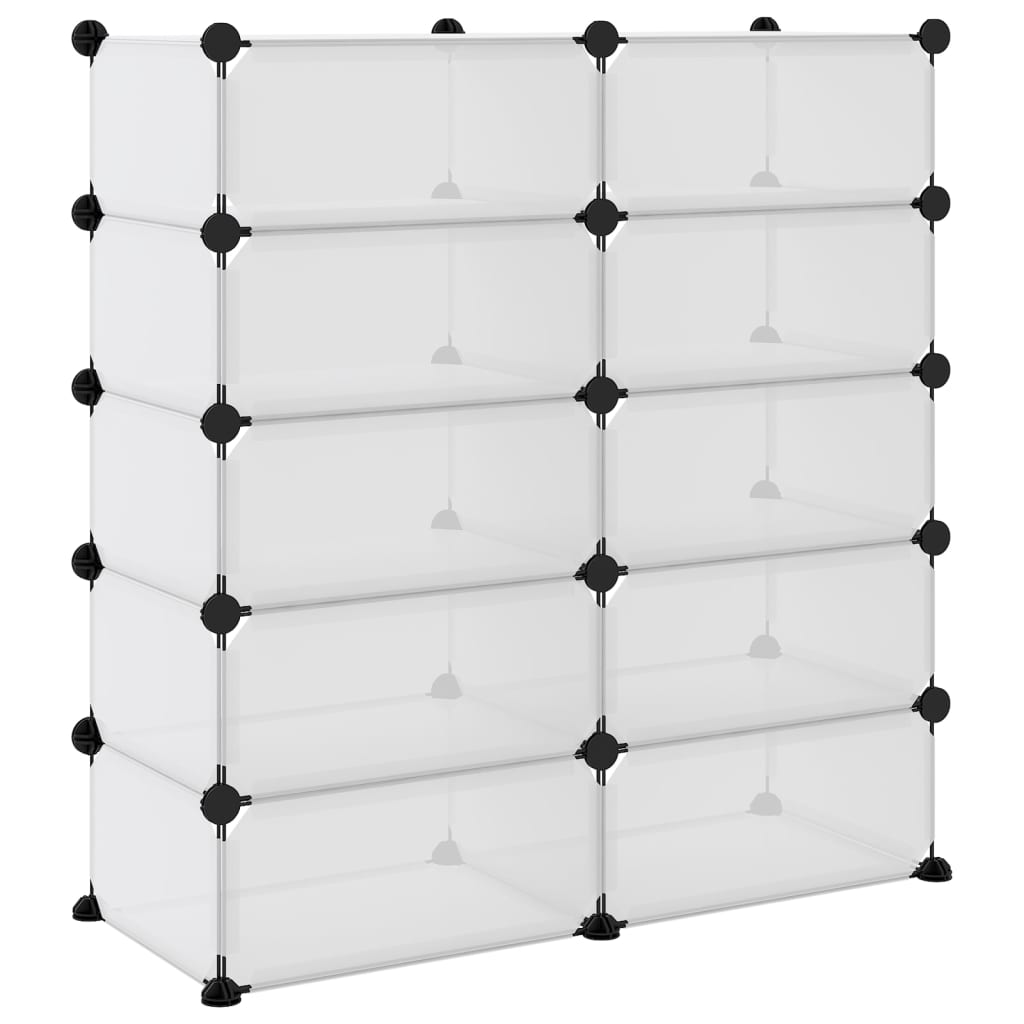 Scarpiera Trasparente 84x32x88,5 Cm In pp