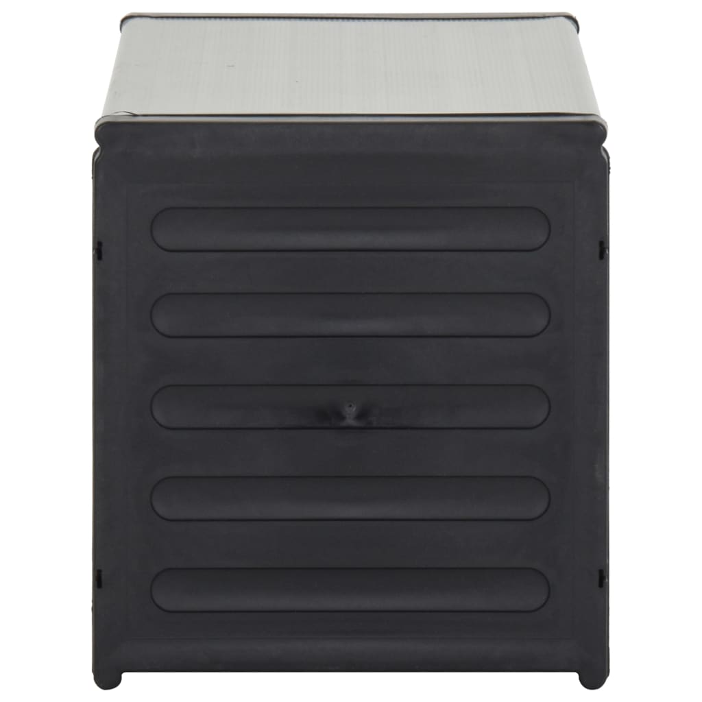 Contenitore Per Rifiuti Da Giardino Grigio 85x34x40 cm - Image 3