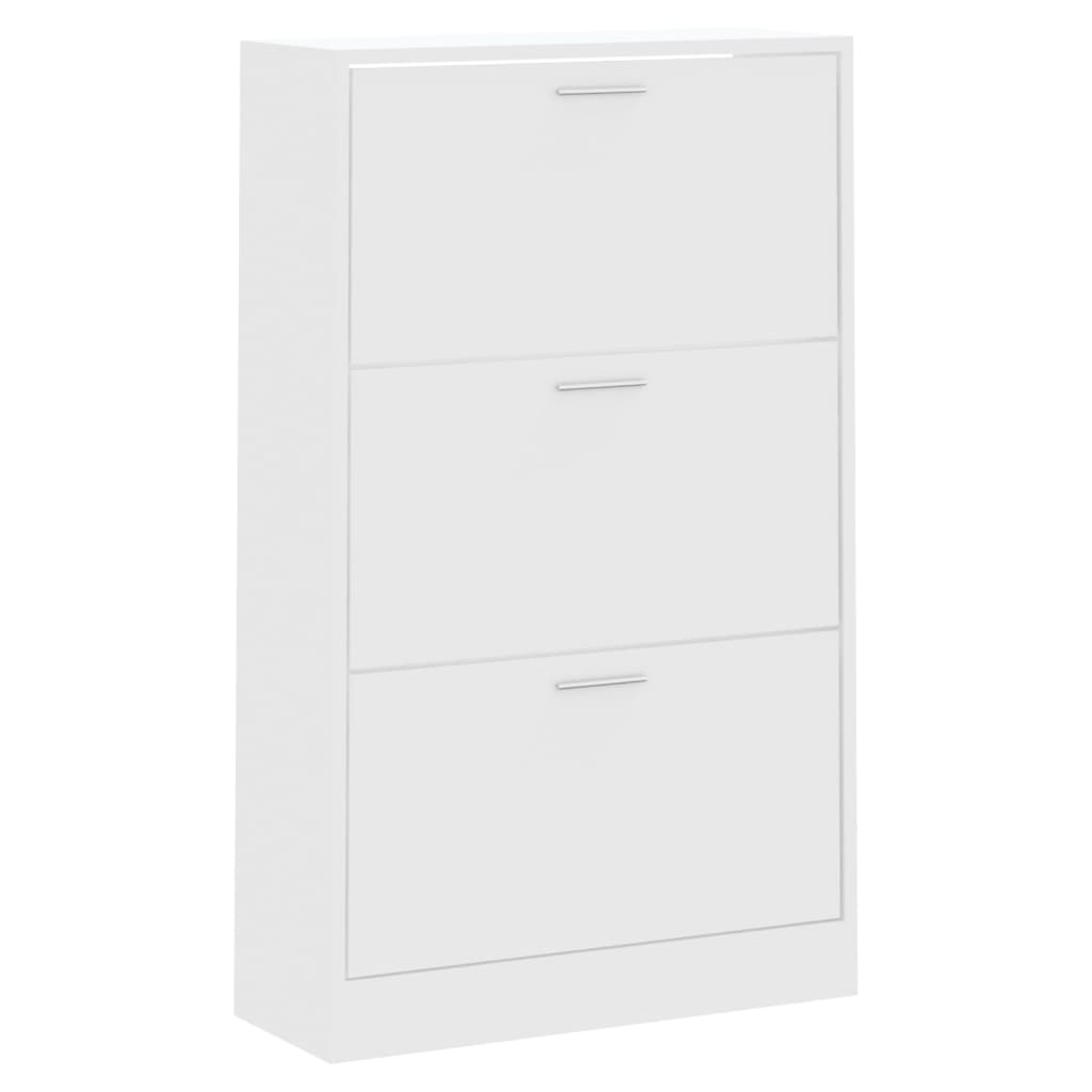 Scarpiera Bianca 63x24x103 Cm In Legno Multistrato - Image 2