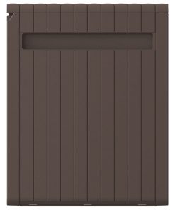 Baule Mobile Contenitore Cuscini Marrone 117x45,5x57,5 Cm 270 L