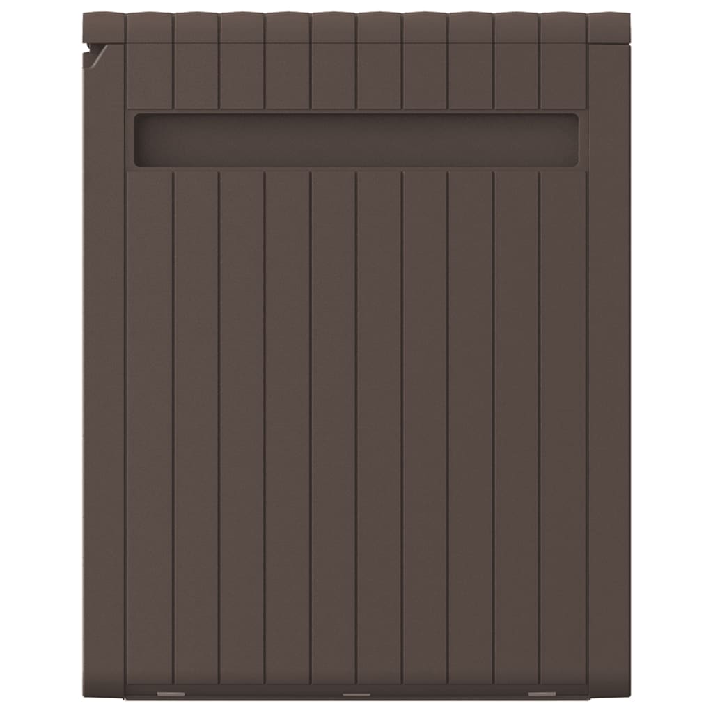 Baule Mobile Contenitore Cuscini Marrone 117x45,5x57,5 Cm 270 L