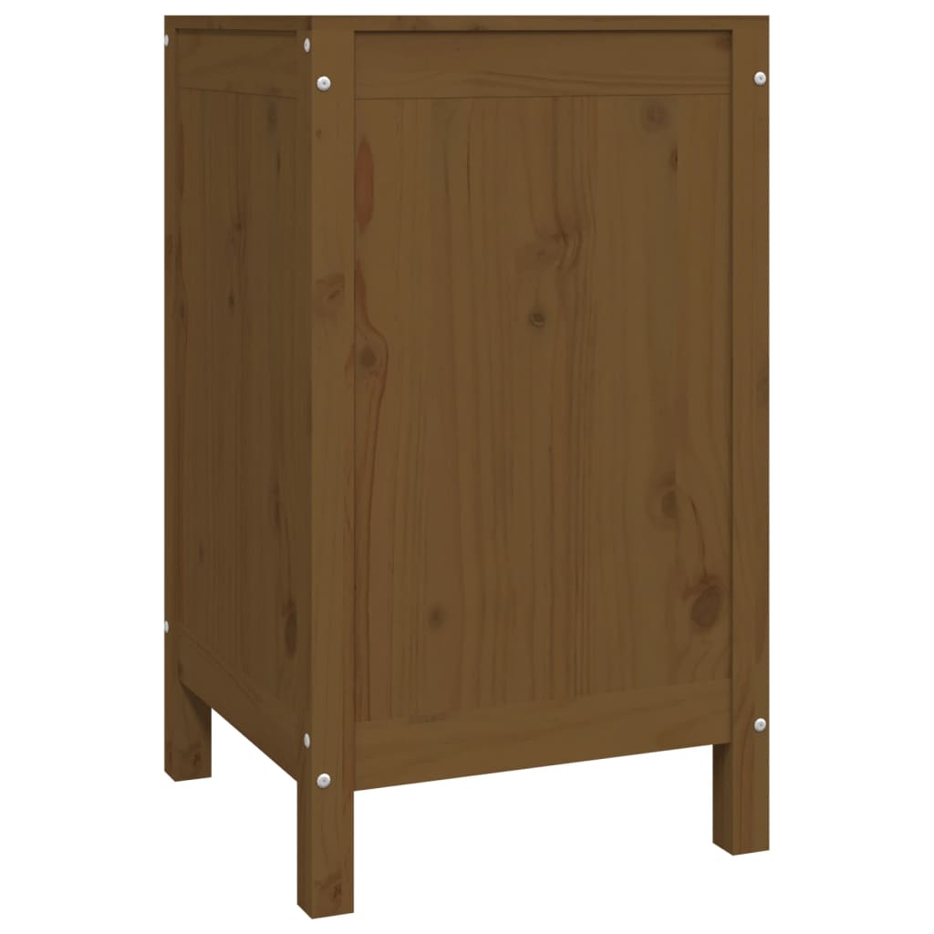 Contenitore Per Bucato Ambra 44x44x76 Cm Legno Massello Pino - Image 4
