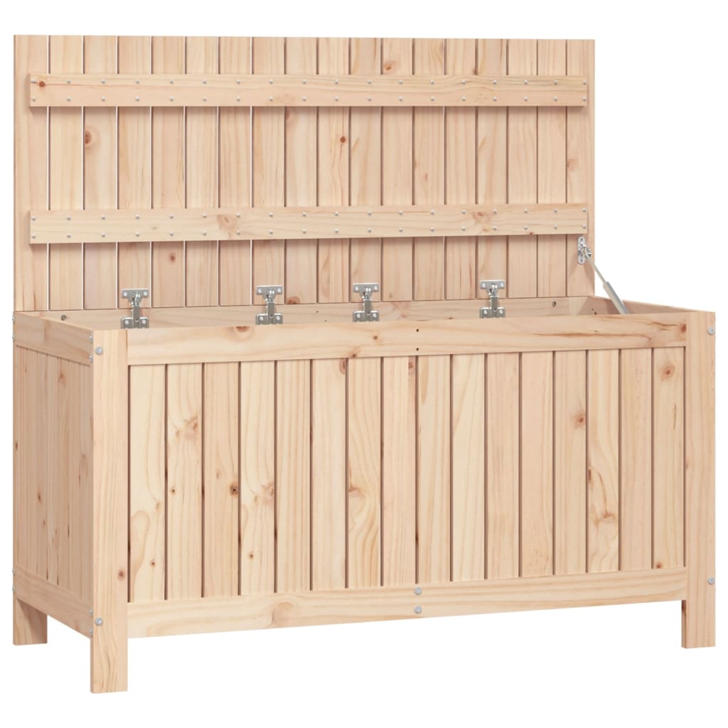 Contenitore Da Giardino 115x49x60 Cm In Legno Massello Di Pino