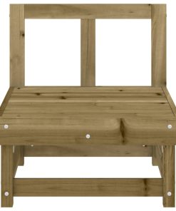 Divani Centrali Da Giardino 2 Pz In Legno Di Pino Impregnato
