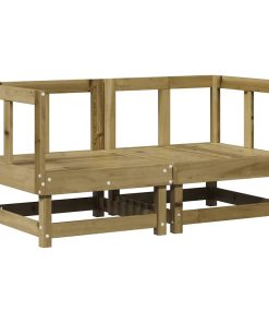 Divani Angolari Con Cuscini 2 Pz In Legno Impregnato Di Pino