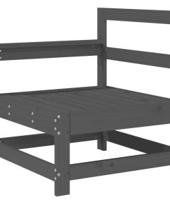 Divani Angolari Da Giardino 2 Pz Grigi Legno Massello Di Pino