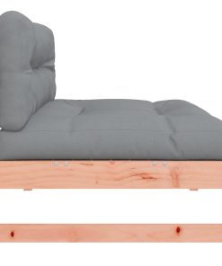 Divano Centrale 120x80 Cm In Legno Massello Di Douglas