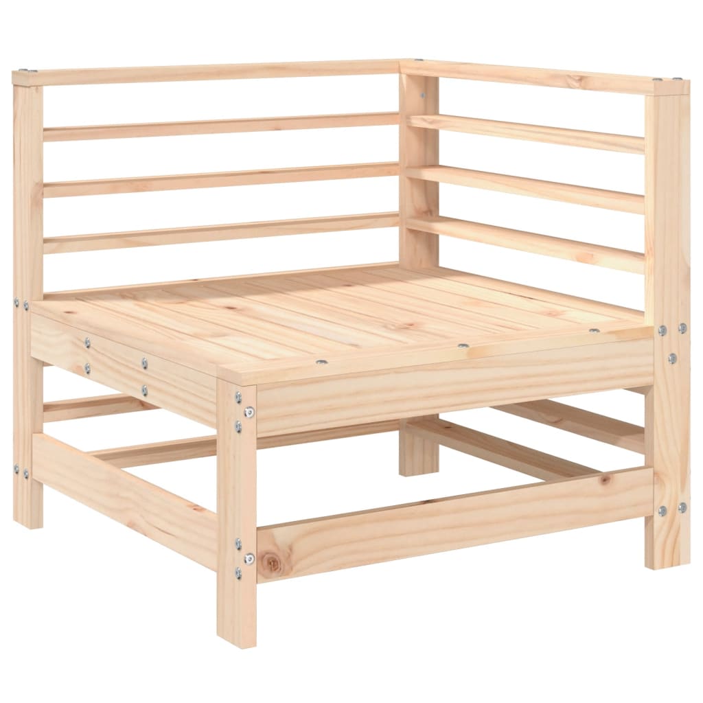 Divani Angolari Da Giardino 2 Pz In Legno Massello Di Pino
