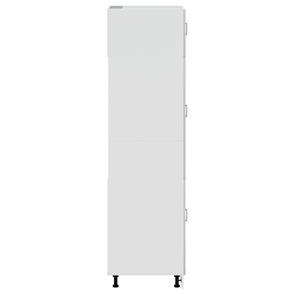 Armadio Da Cucina Kalmar Grigio Cemento In Legno Multistrato - Image 5