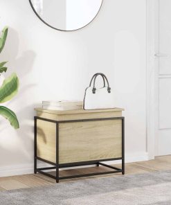 Contenitore Con Coperchio Rovere Sonoma 60x40x51,5cm Truciolato