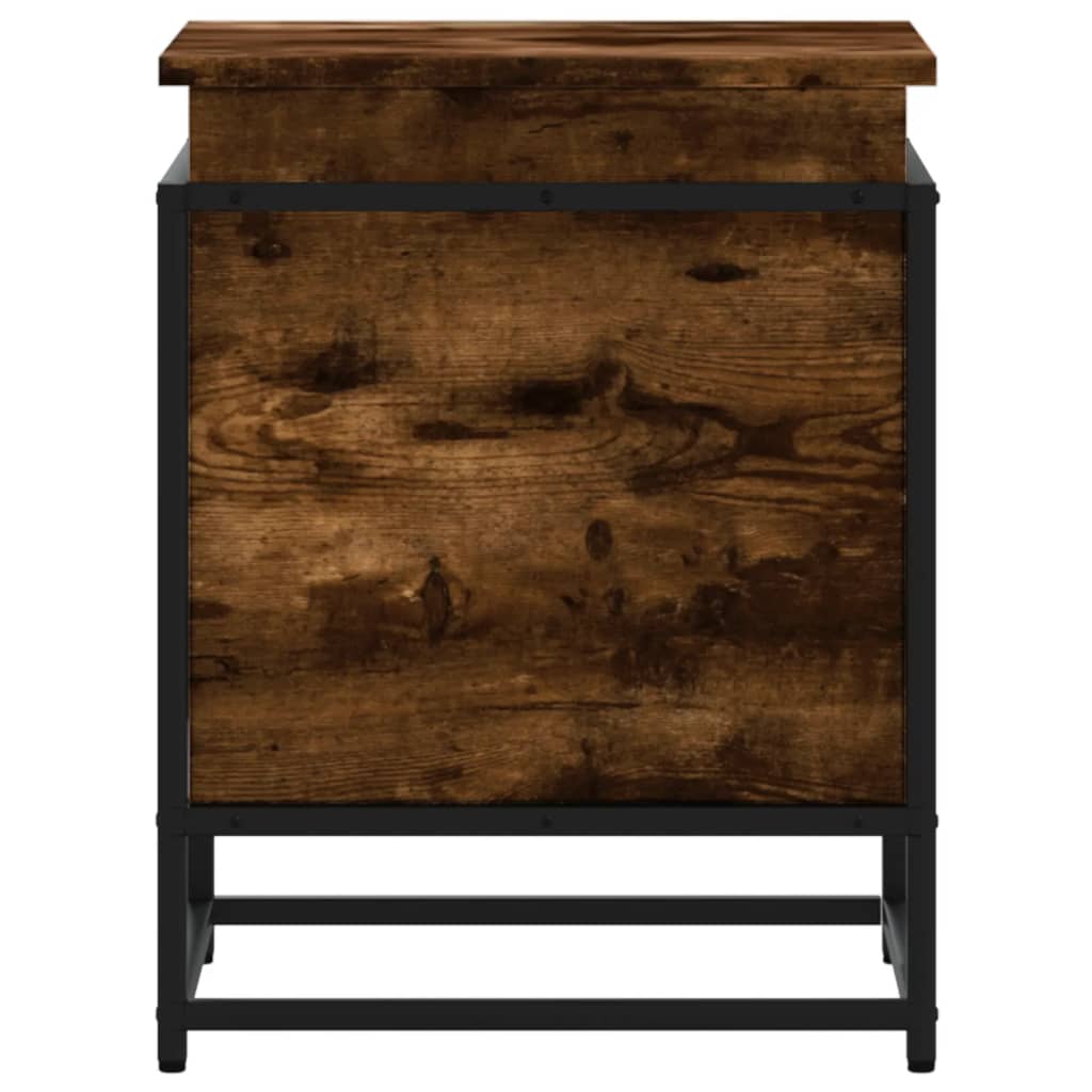 Contenitore Con Coperchio Rovere Fumo 40x40x51,5cm Truciolato - Image 3