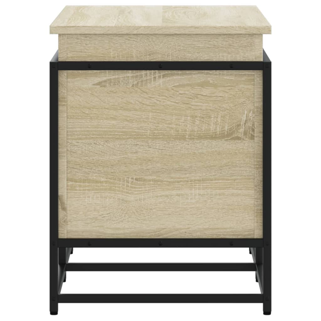 Contenitore Con Coperchio Rovere Sonoma 80x40x51,5cm Truciolato