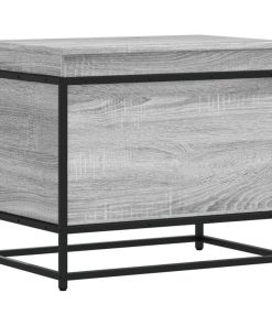 Contenitore Con Coperchio Grigio Sonoma 60x40x51,5cm Truciolato