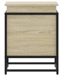 Contenitore Con Coperchio Rovere Sonoma 40x40x51,5cm Truciolato