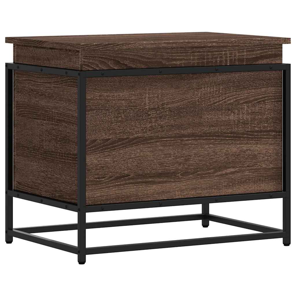 Contenitore Con Coperchio Rovere Marrone 60x40x51,5 Truciolato - Image 5