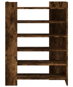 Scarpiera Rovere Fumo 74,5x37,5x100 Cm In Legno Multistrato